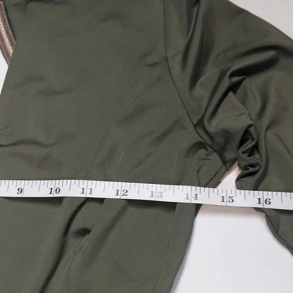 Cuty Fashion Ladies Slim Fit Olive Green Dress - Picture 8 of 9